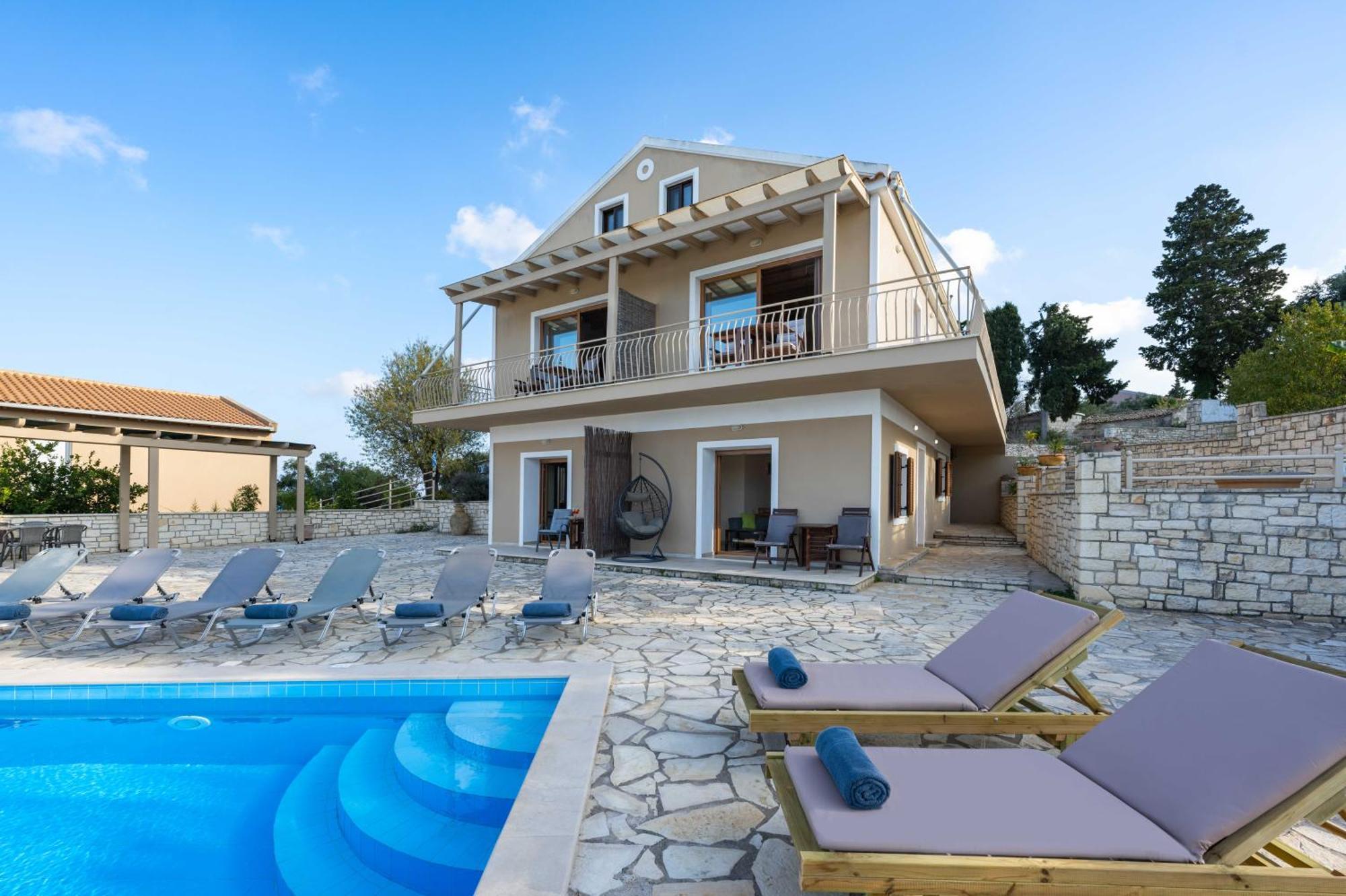 Pangolas Apartments Paxos Longós 外观 照片