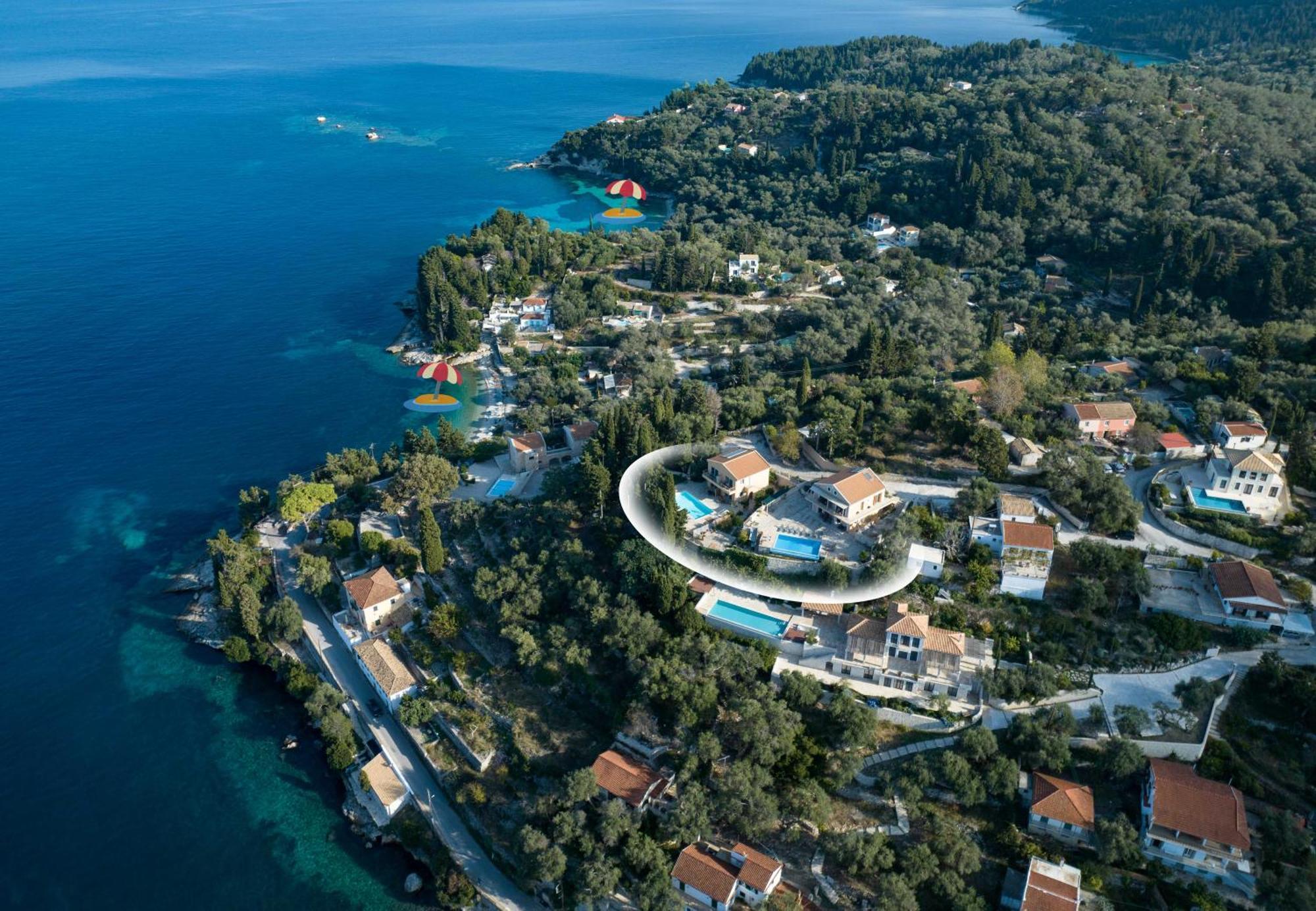 Pangolas Apartments Paxos Longós 外观 照片